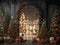 Kate Noël Sapins Fenêtre Lumière Toile de fond en Laine conçue par Emetselch