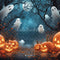 Kate Halloween Citrouilles Fantômes Forêt Toile de fond conçue par Emetselch - Kate Backdrop FR