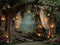 Kate Forêt Saint Valentin Fleurs Lumière Toile de fond conçue par Mini MakeBelieve - Kate Backdrop FR