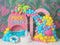 Kate Pool Party Ballons Tropiques Toile de fond conçue par Ashley Paul - Kate Backdrop FR