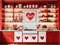 Kate Saint Valentin Cuisine Cœurs Toile de fond en Laine conçue par Emetselch