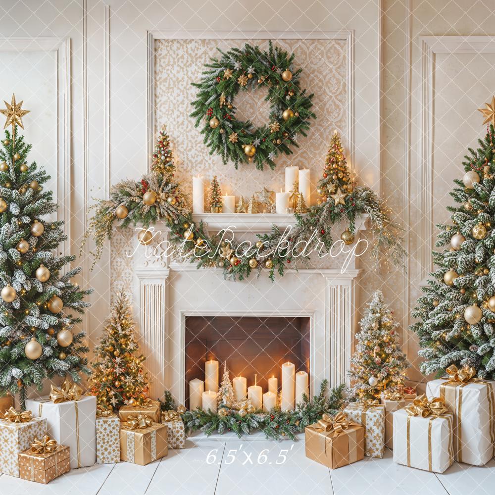 Kate Noël Cheminée Cadeaux Bougies Toile de fond conçue par Emetselch - Kate Backdrop FR