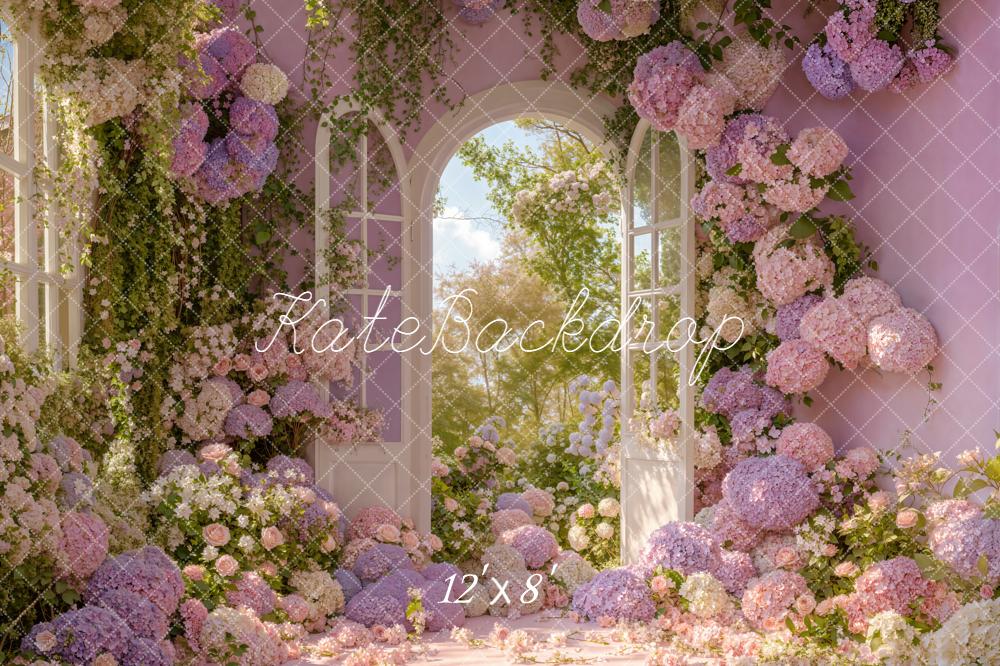 Kate Printemps Fleurs Porte Jardin Toile de fond en Polar conçue par Emstselch