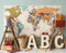 Kate Scolaire Carte Crayons ABC Toile de fond en Laine conçue par Emetselch - Kate Backdrop FR