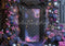Kate Violet Fleurs Cadre Orné Toile de fond conçue par Mini MakeBelieve - Kate Backdrop FR