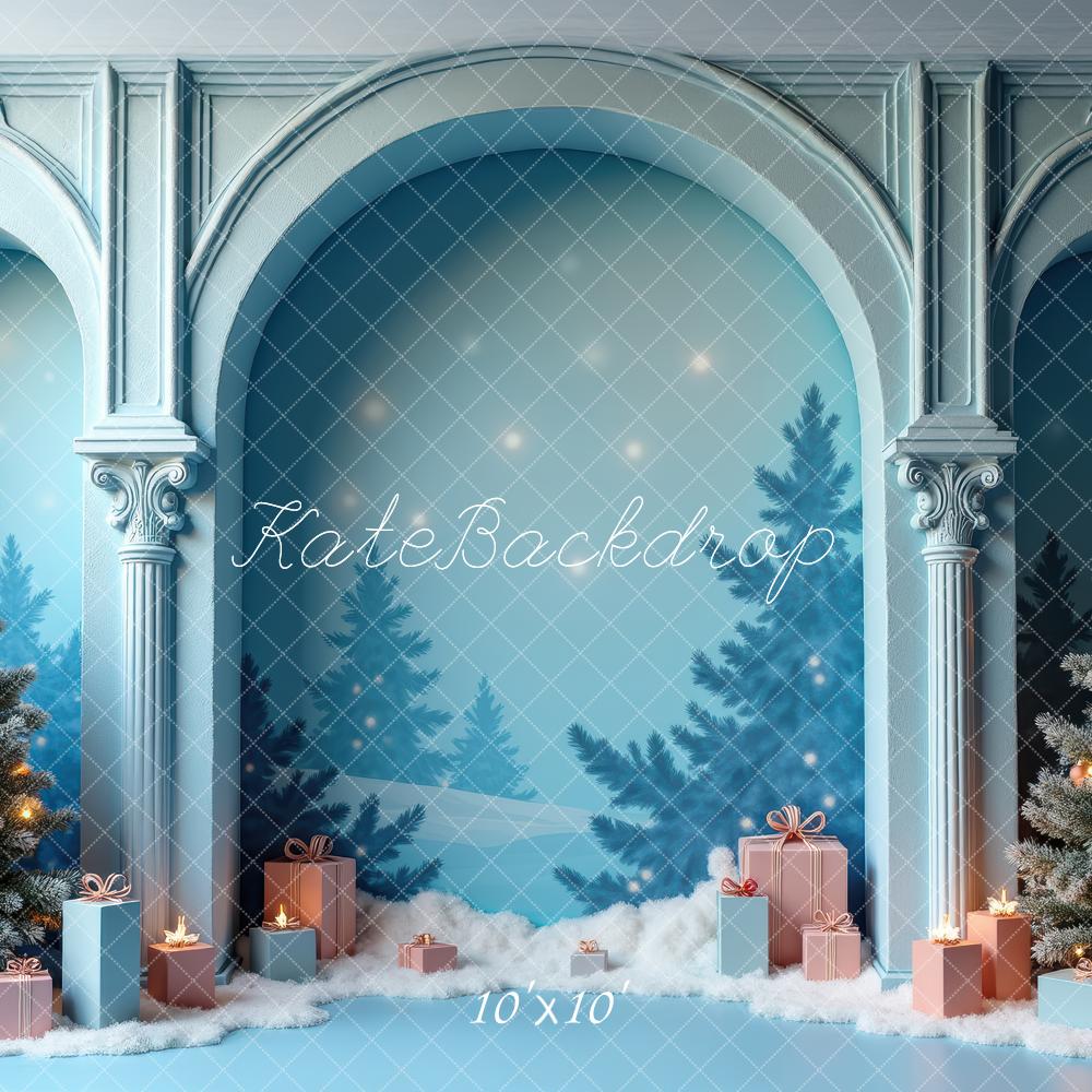 Kate Noël Arche Sapin Cadeaux Toile de fond conçue par Laura Bybee - Kate Backdrop FR