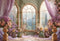 Kate Fenêtre Fleur Poupées Violet Toile de fond conçue par Emetselch