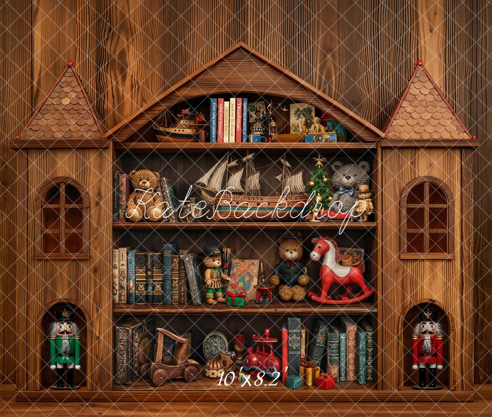 Kate Château Bois Jouets Toile de fond en Laine conçue par Emetselch - Kate Backdrop FR