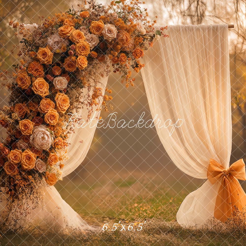 Kate Mariage Arche Rideau Fleurs Toile de fond conçue par Emetselch - Kate Backdrop FR