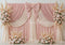 Kate Mariage Rideaux Nœud Fleurs Rose Toile de fond conçue par Mini MakeBelieve - Kate Backdrop FR