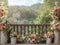 Kate Mariage Balcon Fleurs Romantiques Toile de fond conçue par Mini MakeBelieve - Kate Backdrop FR