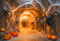 Kate Halloween Araignées Toiles Citrouilles Toile de fond conçue par Emetselch - Kate Backdrop FR