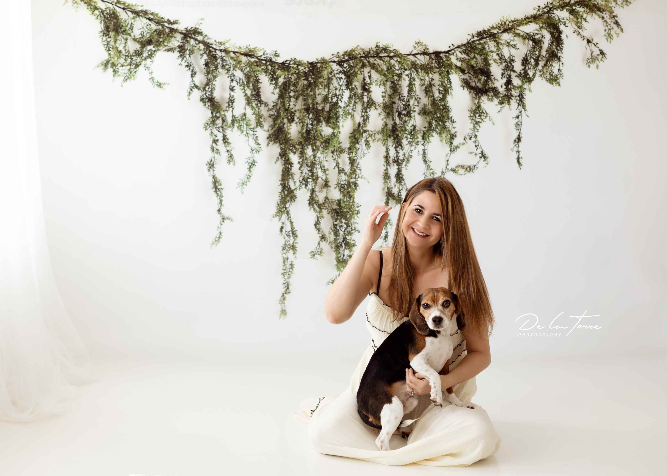 Kate Guirlande de vigne Blanc Toile de fond conçue par Mandy Ringe - Kate Backdrop FR