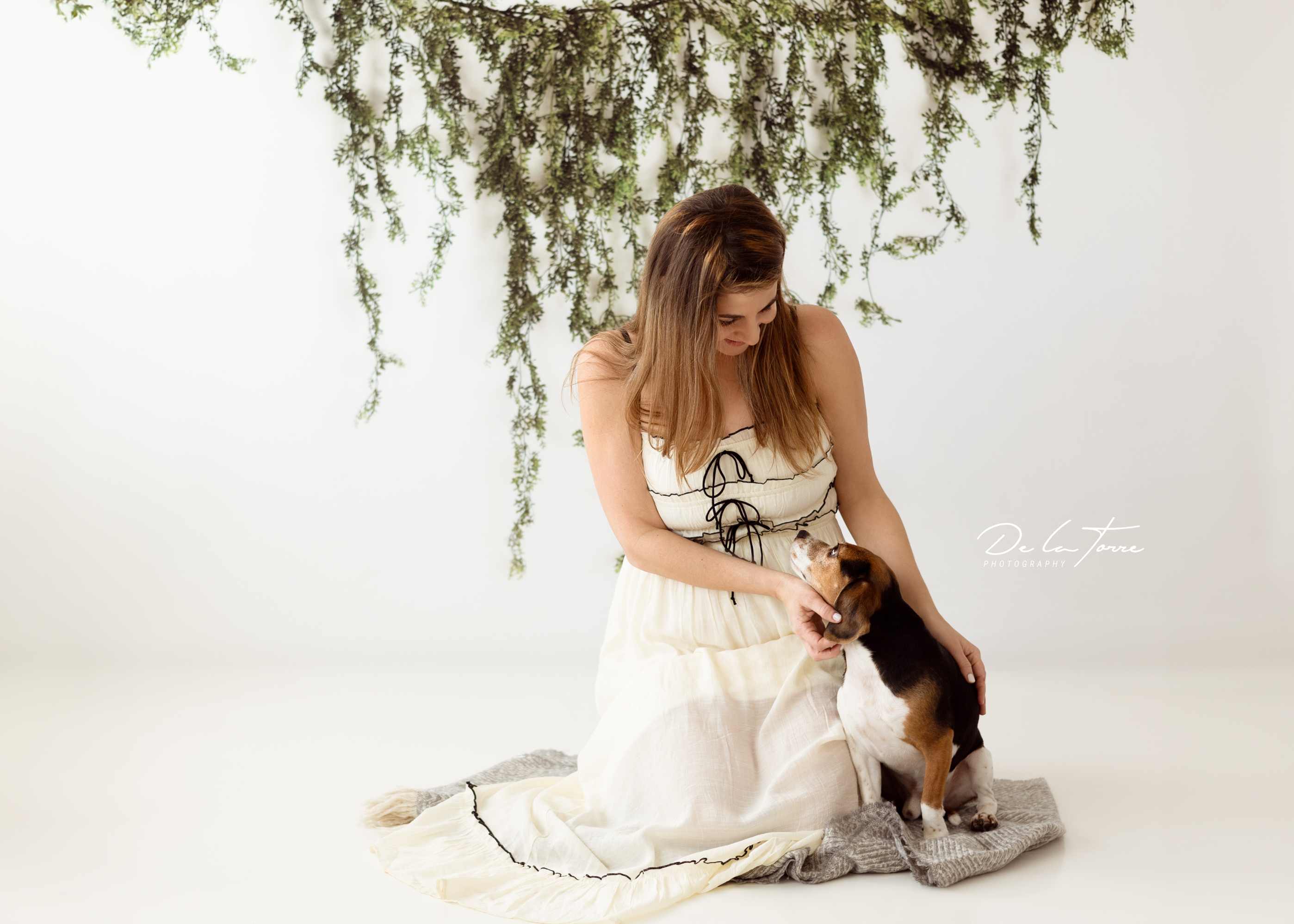 Kate Guirlande de vigne Blanc Toile de fond conçue par Mandy Ringe - Kate Backdrop FR