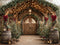 Kate Noël Maison Porte Sapins Toile de fond en Laine conçue par Emetselch - Kate Backdrop FR