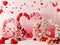 Kate Saint Valentin Cœurs Lettres Ballons Toile de fond conçue par Patty Roberts - Kate Backdrop FR