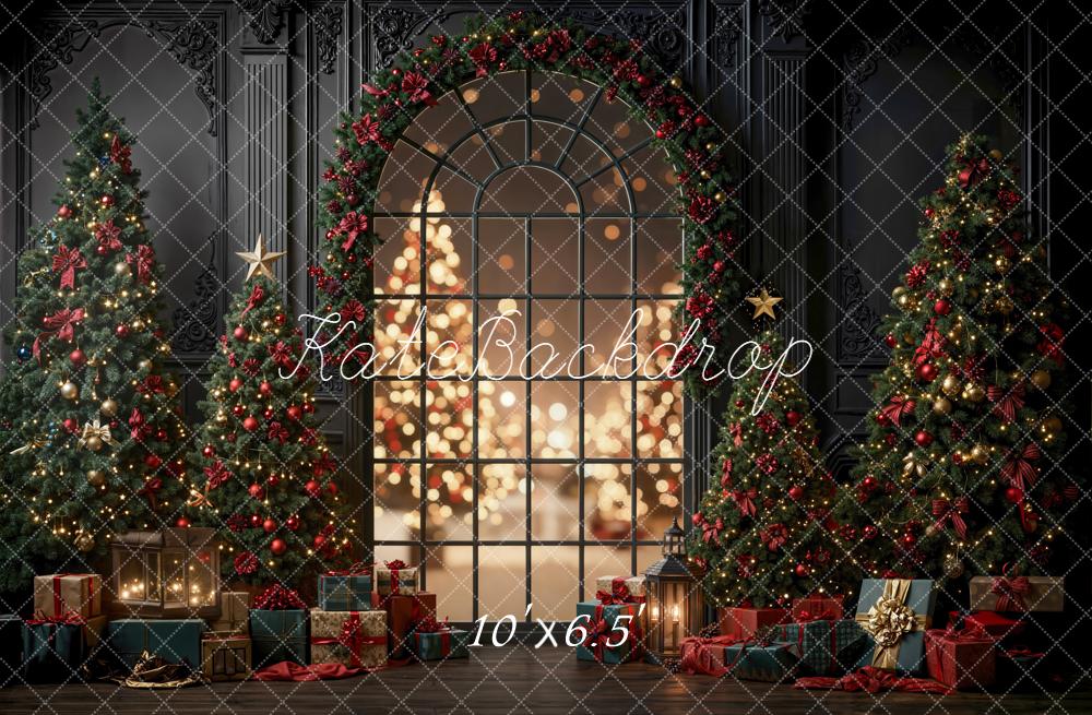 Kate Noël Sapins Fenêtre Lumière Toile de fond conçue par Emetselch