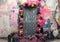 Kate Graffiti Cadre Fleurs Guitare Toile de fond conçue par Mini MakeBelieve - Kate Backdrop FR