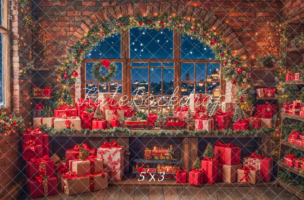 Kate Noël Cadeaux Fenêtre Lumière Nuit Toile de fond conçue par Emetselch - Kate Backdrop FR