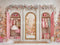 Kate Noël Armoire Cadeaux Sapins Rose Toile de fond conçue par Patty Roberts - Kate Backdrop FR