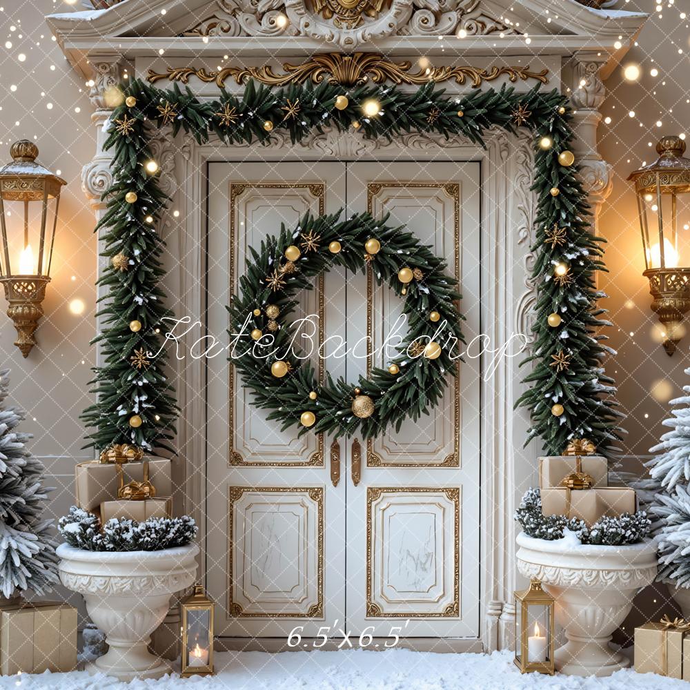 Kate Noël Porte Lumière Sapin Toile de fond conçue par Mini MakeBelieve