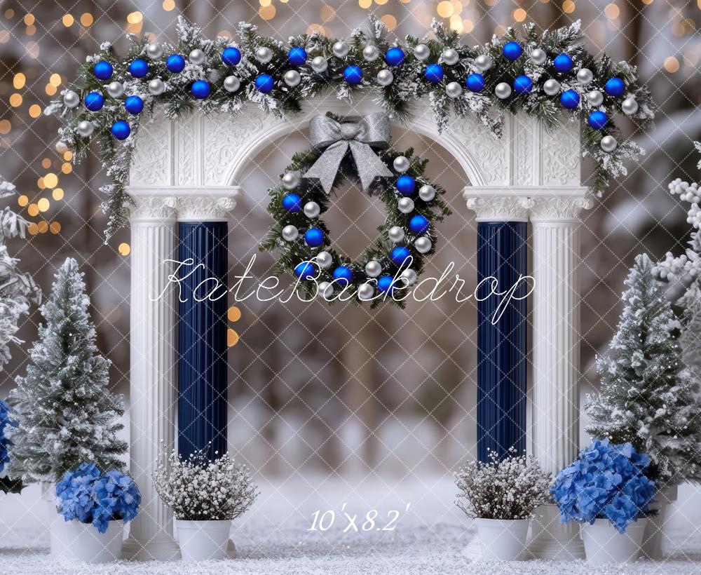 Kate Hiver Noël Arche Sapins Décors Toile de fond conçue par Mini MakeBelieve - Kate Backdrop FR
