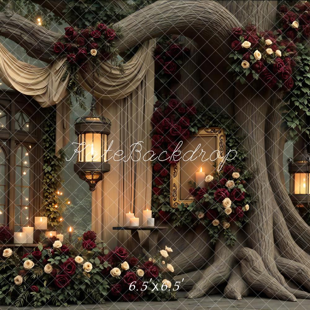 Kate Mariage Saint Valentin Arbre Fleurs Toile de fond conçue par Mini MakeBelieve