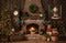 Kate Noël Cheminée Briques Cadeaux Toile de fond en Laine conçue par Emetselch - Kate Backdrop FR