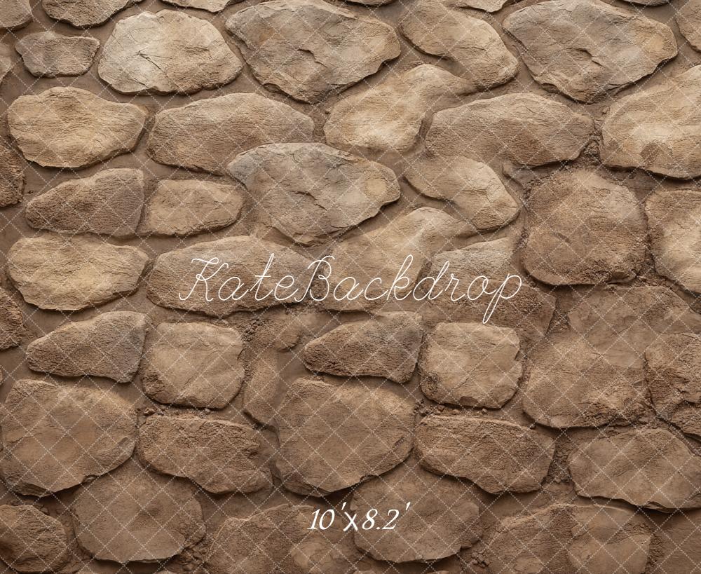 Kate Pierre Brun Texture Sol Toile de fond en Polar conçue par Emetselch - Kate Backdrop FR