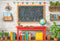 Kate Scolaire Tableau Noir Globe Livres Toile de fond conçue par Emetselch - Kate Backdrop FR