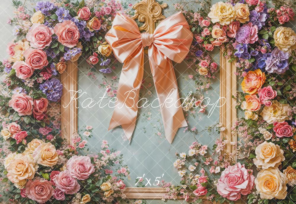Kate Fleurs Cadre Anniversaire Enfant Toile de fond conçue par Emetselch