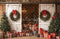 Kate Noël Sapins Cadeaux Grange Toile de fond en Laine conçue par Emetselch - Kate Backdrop FR