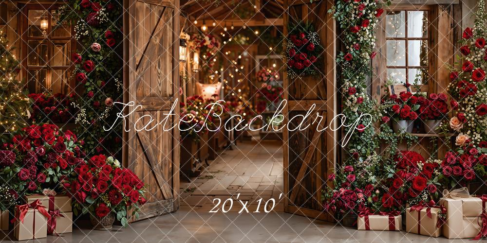 Kate Saint Valentin Grange Porte Fleurs Toile de fond conçue par Emetselch