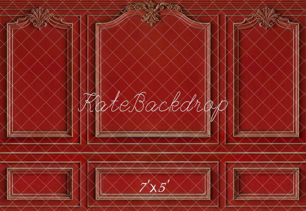 Kate Mur Rétro Rouge Élégant Toile de fond conçue par Emetselch