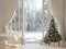 Kate Noël Arbre Cadeaux Fenêtre Hiver Toile de fond conçue par Emetselch - Kate Backdrop FR