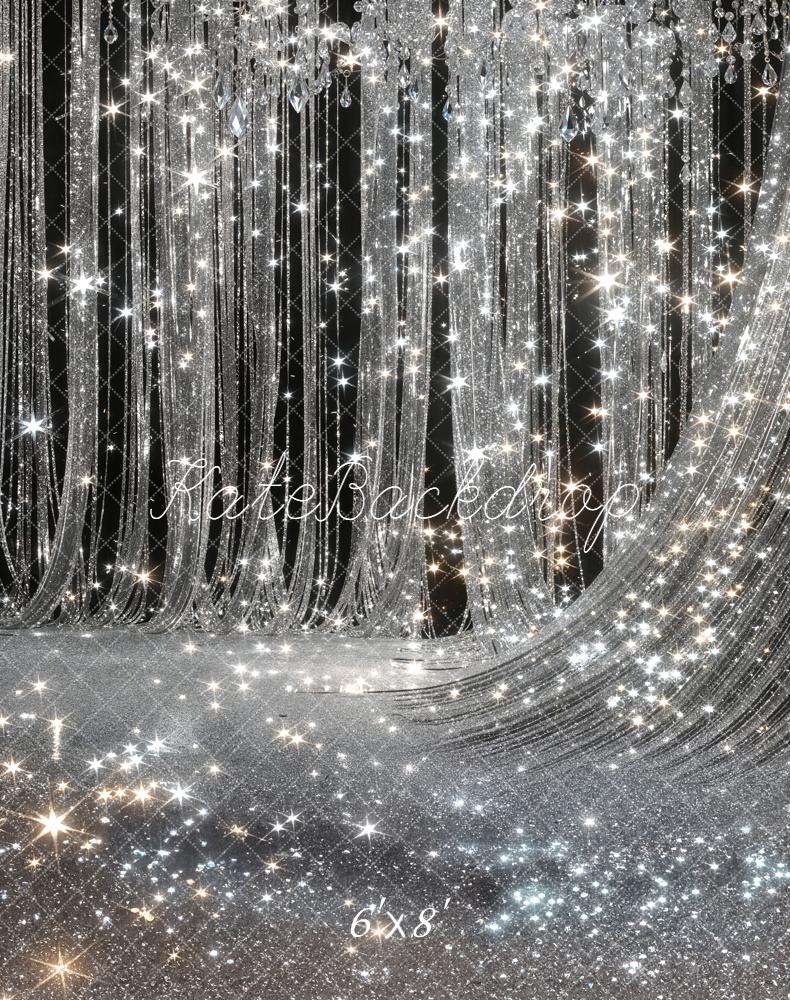 Kate Argent Rideaux Cristal Mode Toile de fond en Polar conçue par Emetselch