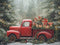 Kate Noël Camion Cadeaux Sapins Toile de fond en Laine conçue par Emetselch - Kate Backdrop FR