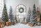 Kate Noël Sapins Fenêtre Lanternes Toile de fond conçue par Emetselch