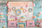 Kate Anniversaire Donuts Gâteaux Sucreries Toile de fond conçue par Emetselch - Kate Backdrop FR