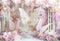 Kate Anniversaire Papillons Fleurs Pastel Toile de fond conçue par Emetselch - Kate Backdrop FR