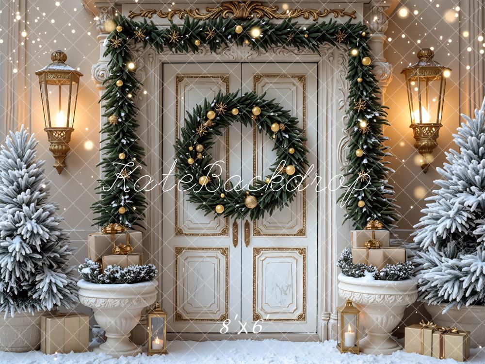 Kate Noël Porte Lumière Sapin Toile de fond conçue par Mini MakeBelieve