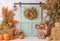 Kate Automne Citrouilles Foin Porte Toile de fond conçue par Emetselch - Kate Backdrop FR