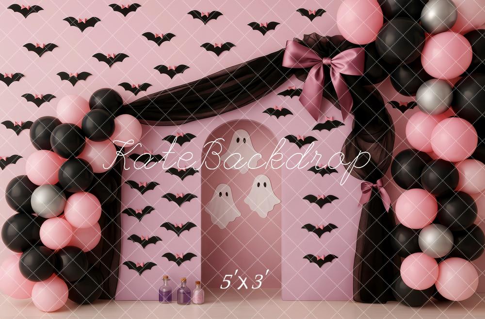Kate Halloween Ballons Chauves-Souris Toile de fond conçue par Patty Roberts