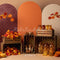 Kate Automne Citrouilles Feuilles Caisses Arches Toile de fond conçue par Patty Roberts