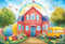 Kate Scolaire École Arc-en-ciel Papillons Toile de fond conçue par Emetselch - Kate Backdrop FR