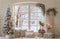Kate Hiver Sapin Fenêtre Décor Toile de fond en Laine conçue par Emetselch - Kate Backdrop FR