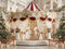 Kate Carrousel Sapin Cadeaux Noël Toile de fond en Laine conçue par Emetselch - Kate Backdrop FR