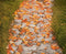 Kate Automne Chemin Feuilles Toile de fond en Laine conçue par Emetselch