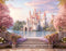 Kate Château Escaliers Fleurs Printemps Toile de fond en Laine conçue par Emetselch - Kate Backdrop FR