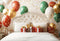 Kate Noël Lit Ballons Cadeaux Paillettes Toile de fond conçue par Emetselch - Kate Backdrop FR